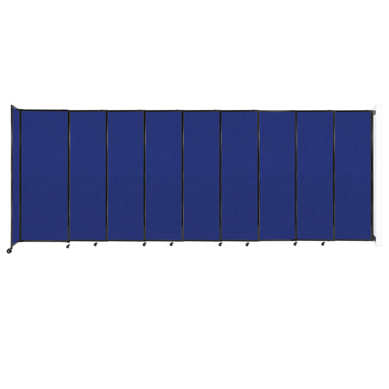 Cloison coulissante 5 pi, H 48 po x l 135 po x P 33 po, Bleu royal