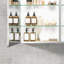 Armoire à pharmacie 30 po x 26 po avec miroir à fixation en surface ou espace de rangement encastré en aluminium
