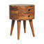 Chevet Odyssey Oak-Ish, 2 tiroirs, pieds nordiques, brun