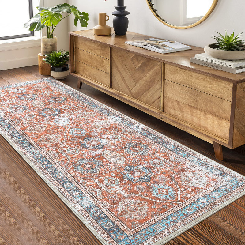 Tapis Tyena avec envers antidérapant, Tapis de couloir 2 pi x 6 pi
