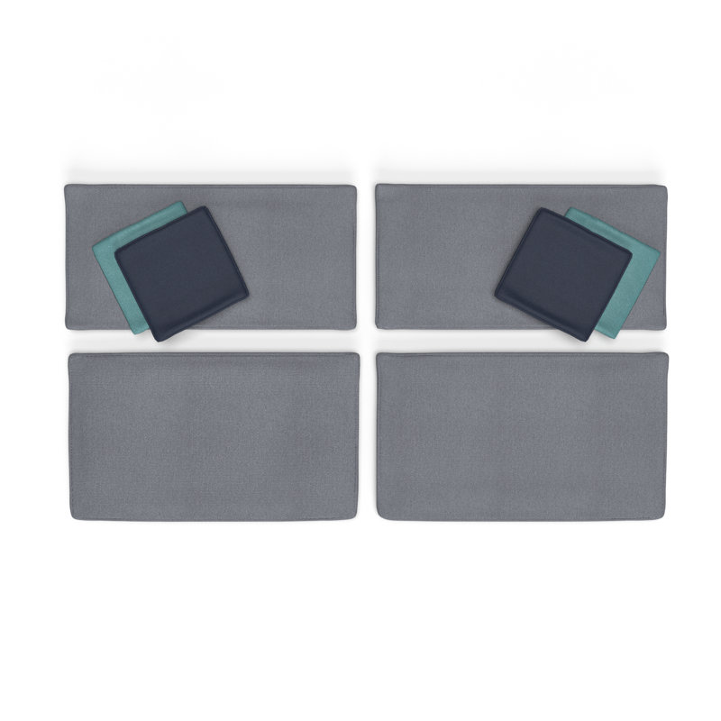 Indoor Sunbrella Cushion Cover, Stone Grey Olefin