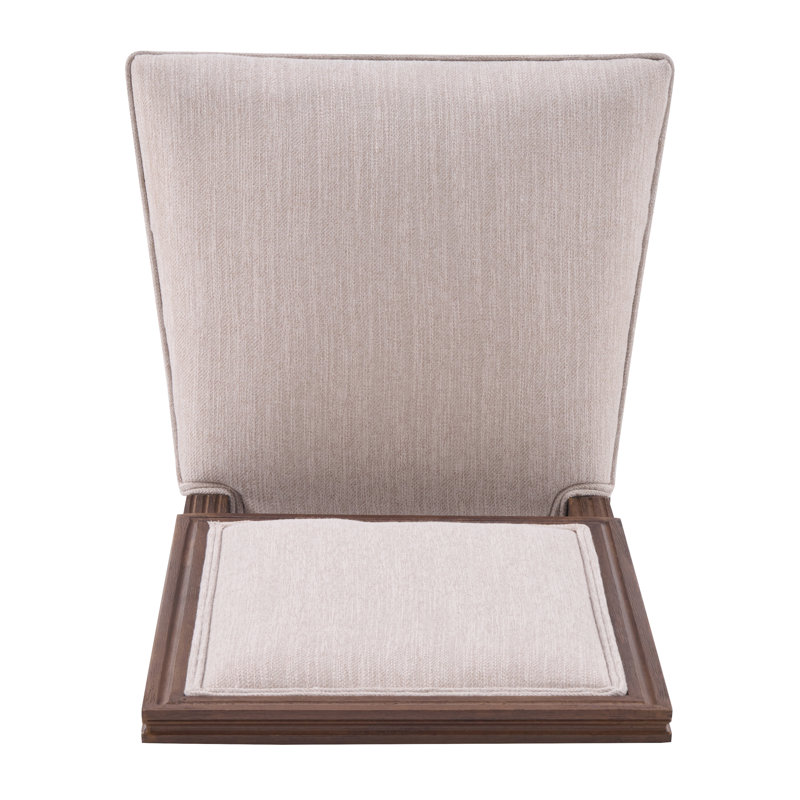 Charla Fabric Upholstered Side Chairs, Black, 4, Dark Gray