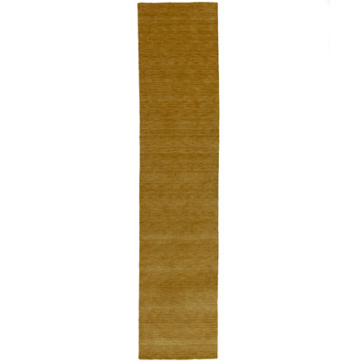 Gibsonton Hand Loomed Gabbeh Rug, 100% Wool, Solid Colour, Fade & Stain Resistant, Durable, All Sizes, India-Made.