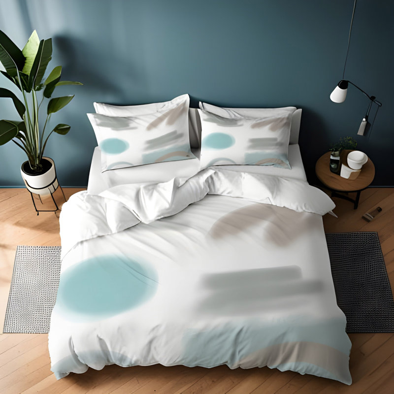 Polyester Duvet Cover, Twin Duvet Cover + 1 Queen Sham
