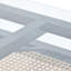 Alecsis Glass Top Metal Base Dining Table