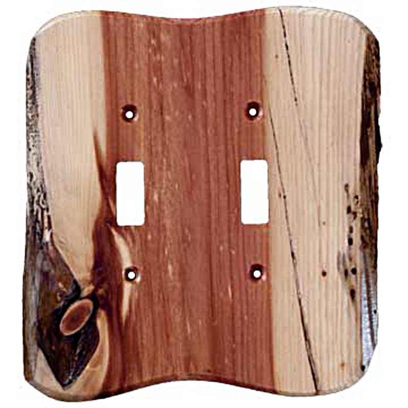 Rustic No Subject 2 - Gang Toggle Light Switch Wall Plate, Juniper
