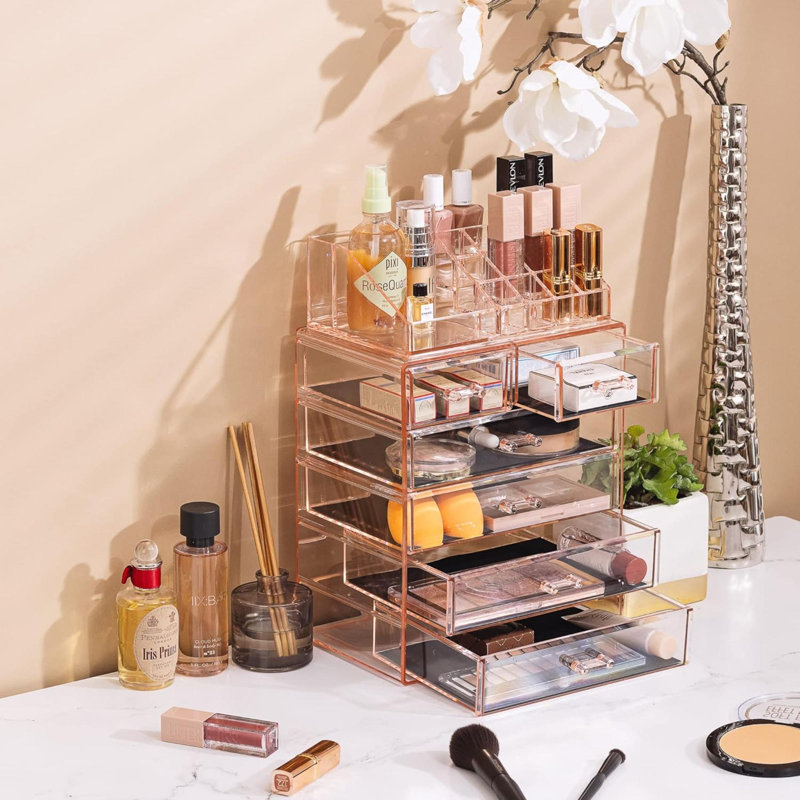 Organisateur de maquillage Delorse, Rose