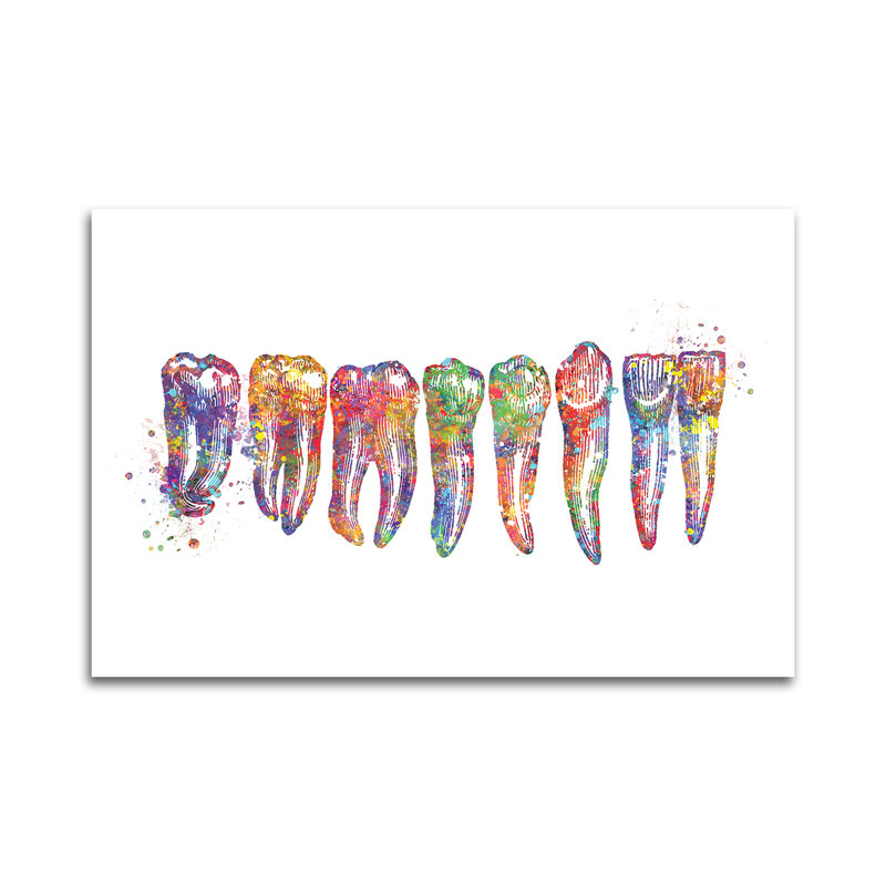 «Tooth Row Anatomy» par Genefy Art - impression non encadrée
