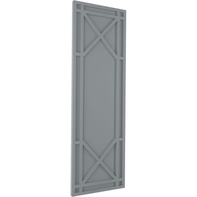 True Fit PVC Bungalow Fixed Mount Shutters