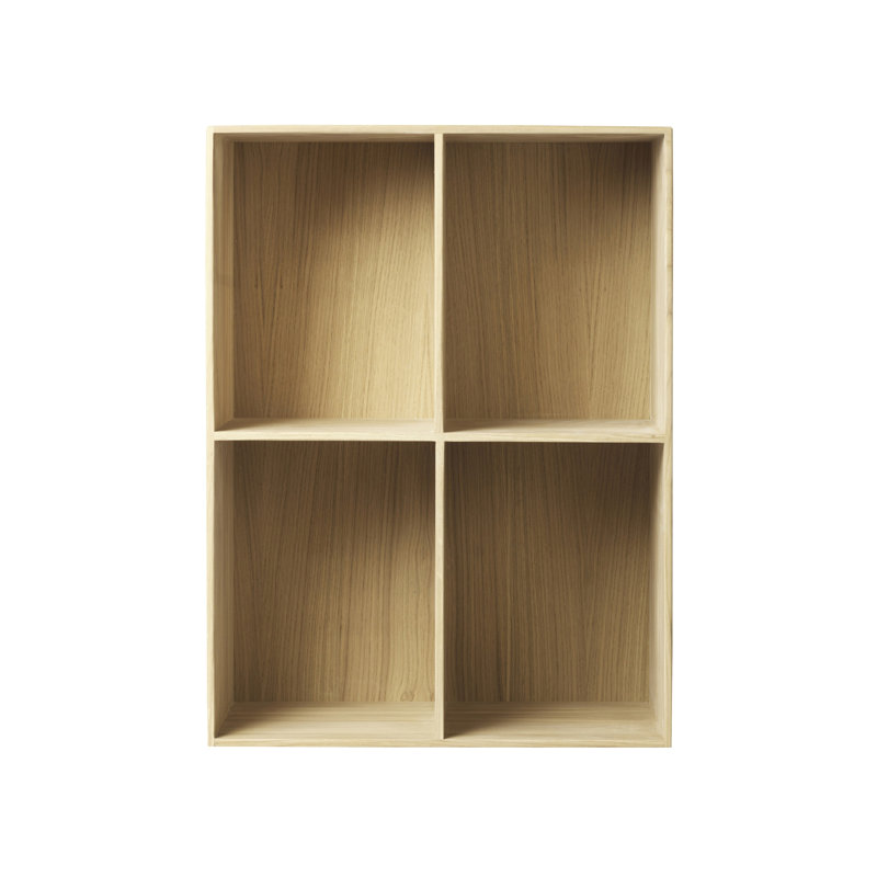 Mogens Kock B98 Solid Wood Bookcase, (4 Shelves) 21.26"H x 28.35"W x 12.6"D