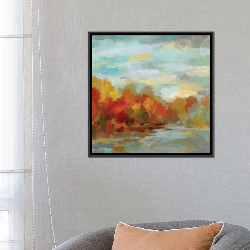 «Octave Dreamscape», reproduction sur toile, H 18 po x l 18 po x P 1,5 po, Toile avec cadre noir, Pas de tapis