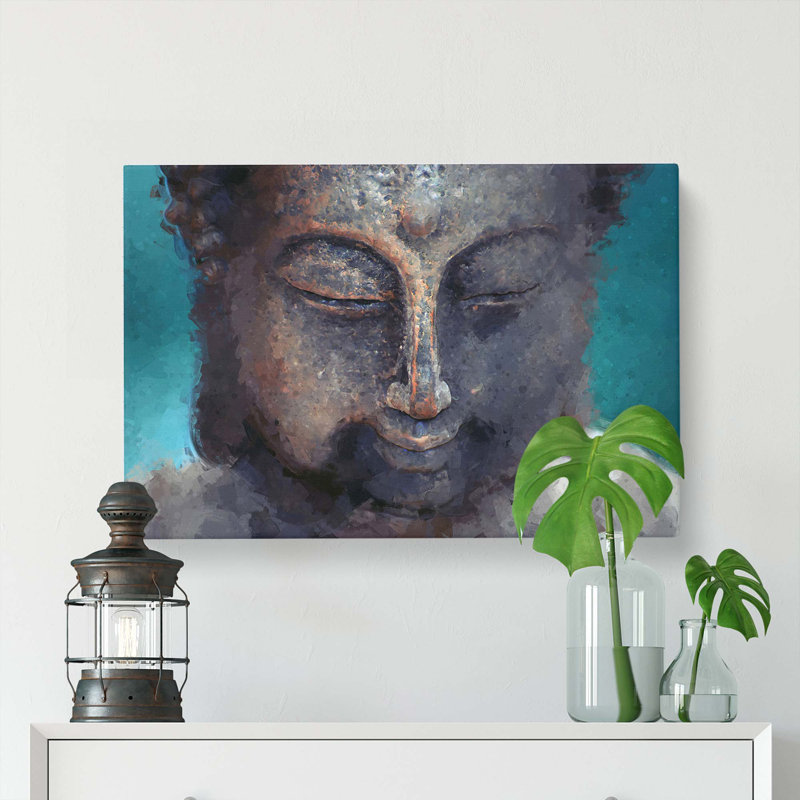 The Buddha In Abstract - Wrapped Canvas, 40cm H x 60cm W x 3cm D