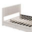 Lit plateforme tapissier avec 2 tiroirs et lit gigogne, tête de lit classique-281825635-281825633