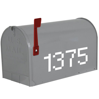 4 po numéro de maison autocollant