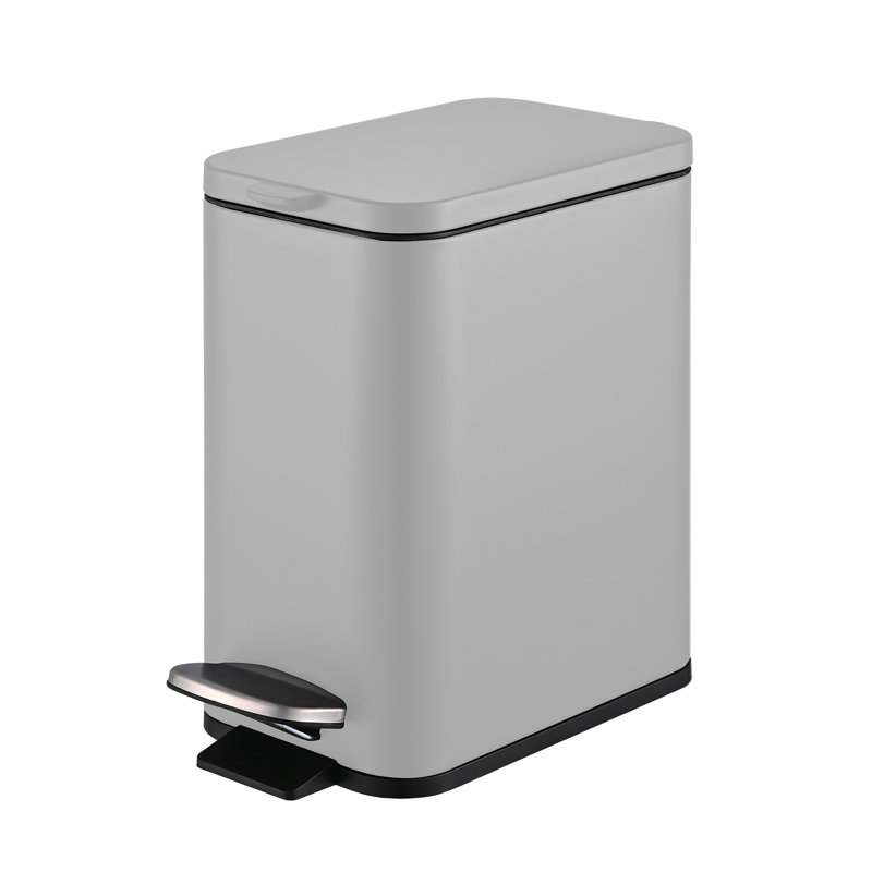 Panier à déchets en acier inoxydable (1,3 gallon), Gris