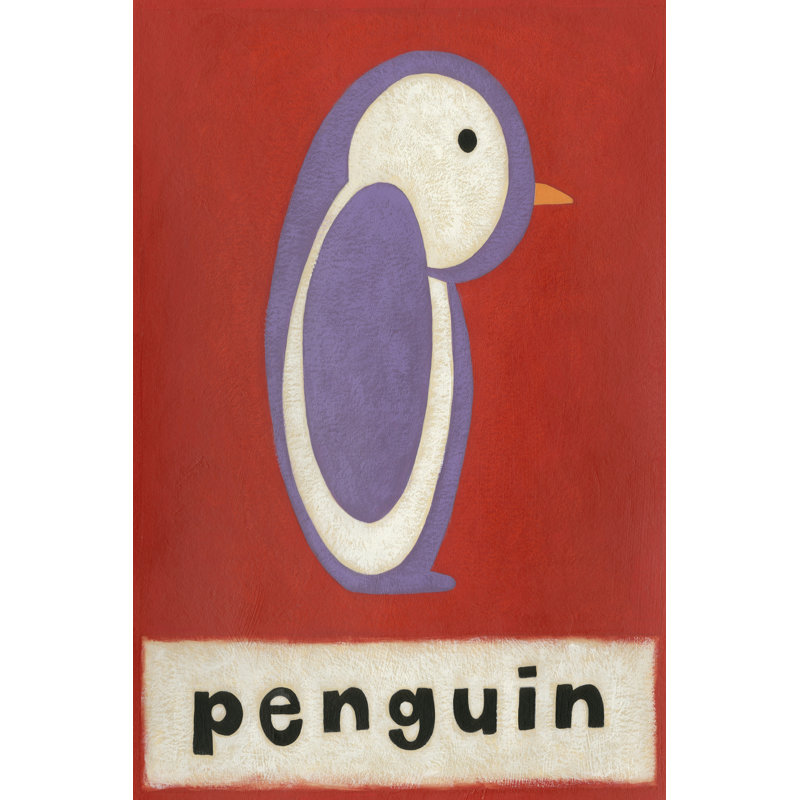 P Is For Penguin by Chariklia Zarris - Wrapped Canvas Art Prints, 46cm H x 30cm W x 3.8cm D