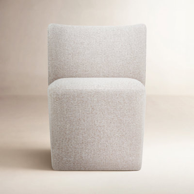 Madie Upholstered Dining Chair with Casters
