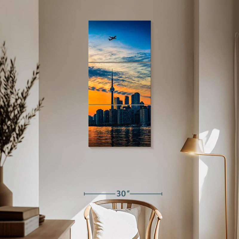 Toronto Sundown, 62" H x 30" W