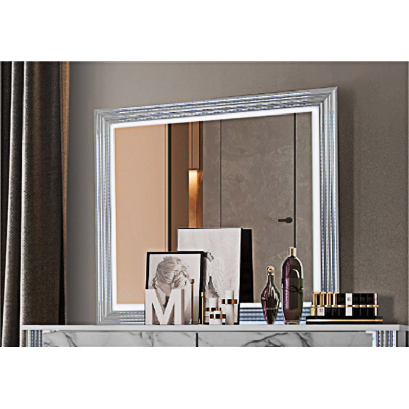 Miroir avec DEL, Marbre