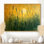 Lueur dorée de la forêt de bambou I - Art mural en bambou