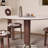 White Round Sintered Stone Dining table-160000524