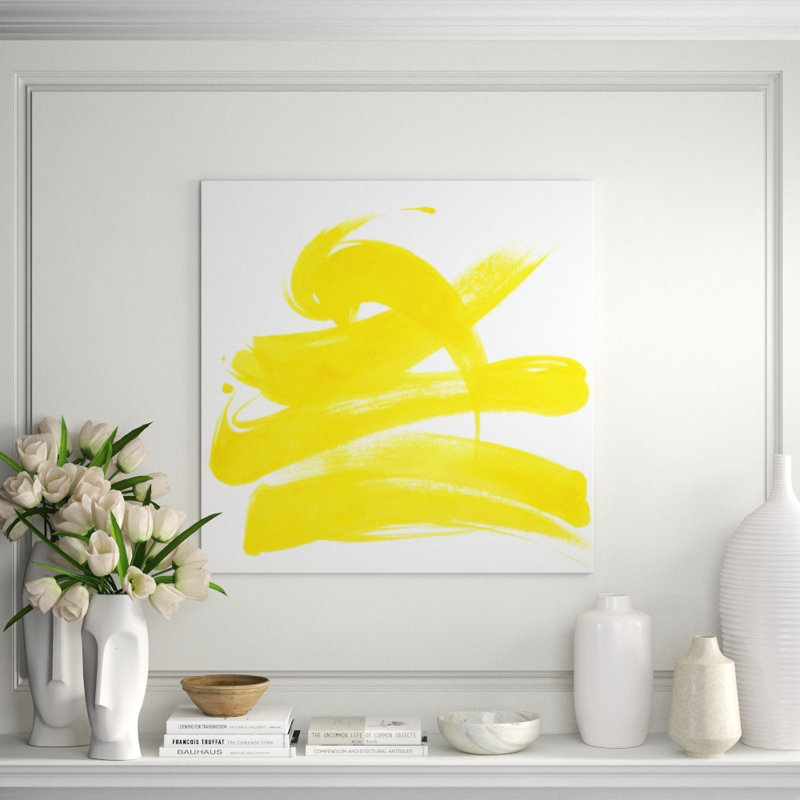 Color Rush V Print by Janice Sadler, 20" H x 20" W, Brush Gel