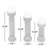 Starlet 12.85'' H Glass Tabletop Candlestick-1259853589