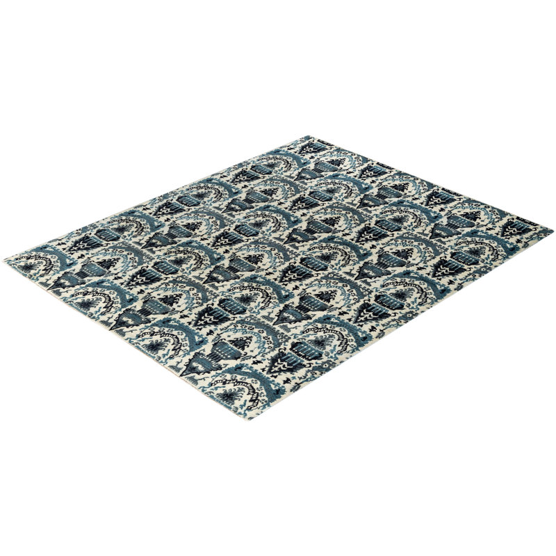 Overdyed One-of-a-Kind 8' 1" X 10' 1" Hand Knotted Area Rug