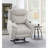 Living Room Relaxation Power Motion Recliner  Warm Beige Polished Microfiber With Lift Heating and Massage