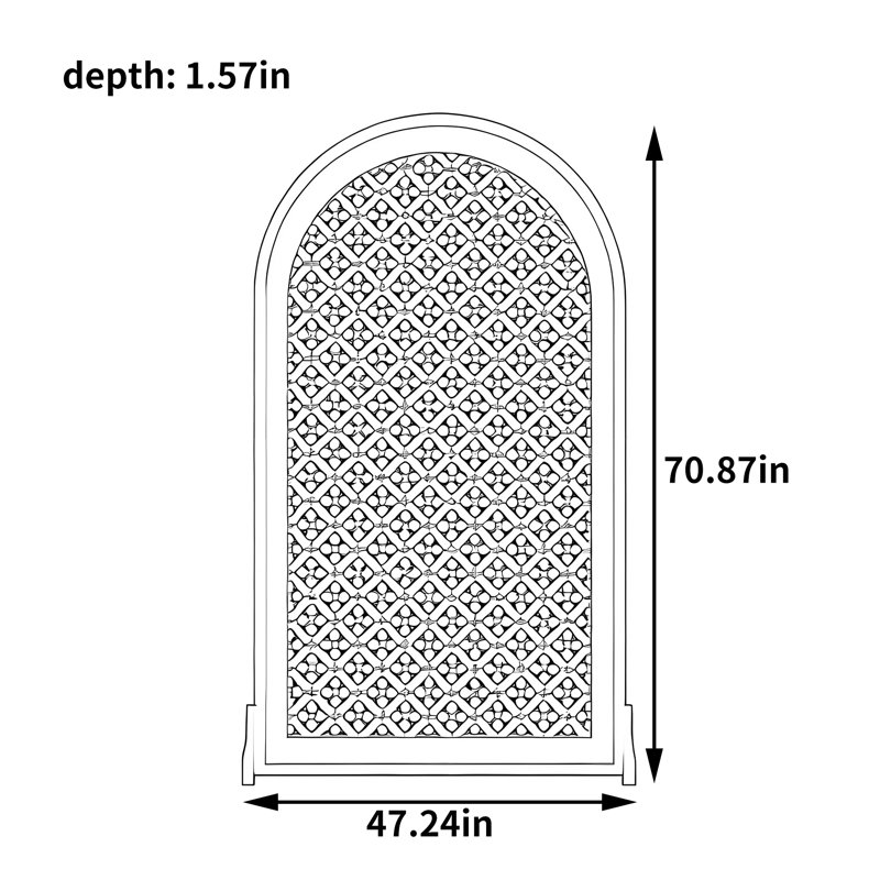 Stearns, H 70,87 po x l 47,24 po x P 1,57 po