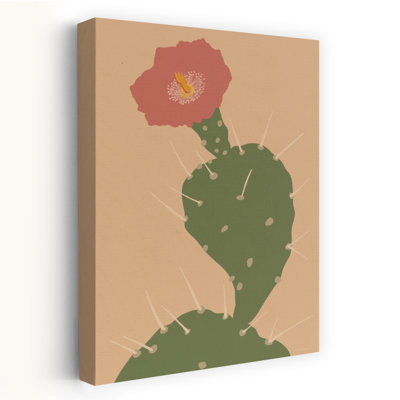 Jolie prickle 1 abstrait, art contemporain de fleur de cactus