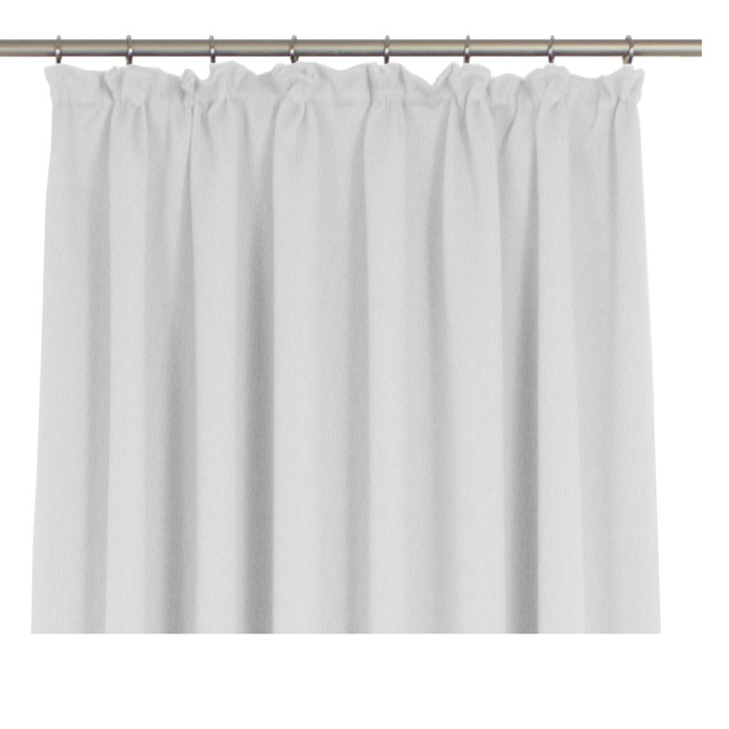 Sunday ruffle band scarf, semi -transparent, 142cm Width x 325cm Drop, White