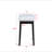 3Pc Vanity Table And Stool Set Built-In Led-Lit Mirror Matching Cushioned Stool Gold-Accented Handles Wooden Home Furniture-321664419