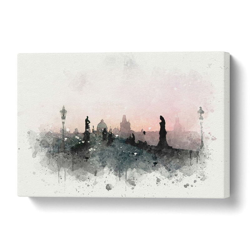 Charles Bridge in Prague - Wrapped Canvas, 91.4 cm H x 61 cm W