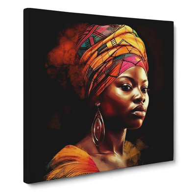 African Woman Conceptual Art No.2 - No Frame Print
