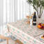 Nappe rectangulaire imperméable de printemps en vinyle avec envers en flanelle 52 po x 70 po