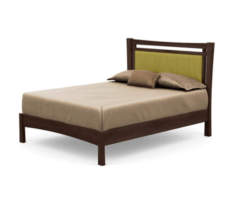 Monterey Upholstered Bed, King, Smoke Cherry, Hemp