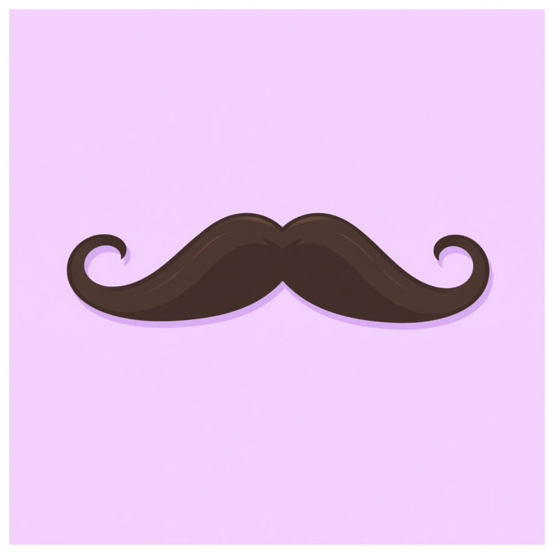 Housses de couette enroulées et moustache brune, Twin