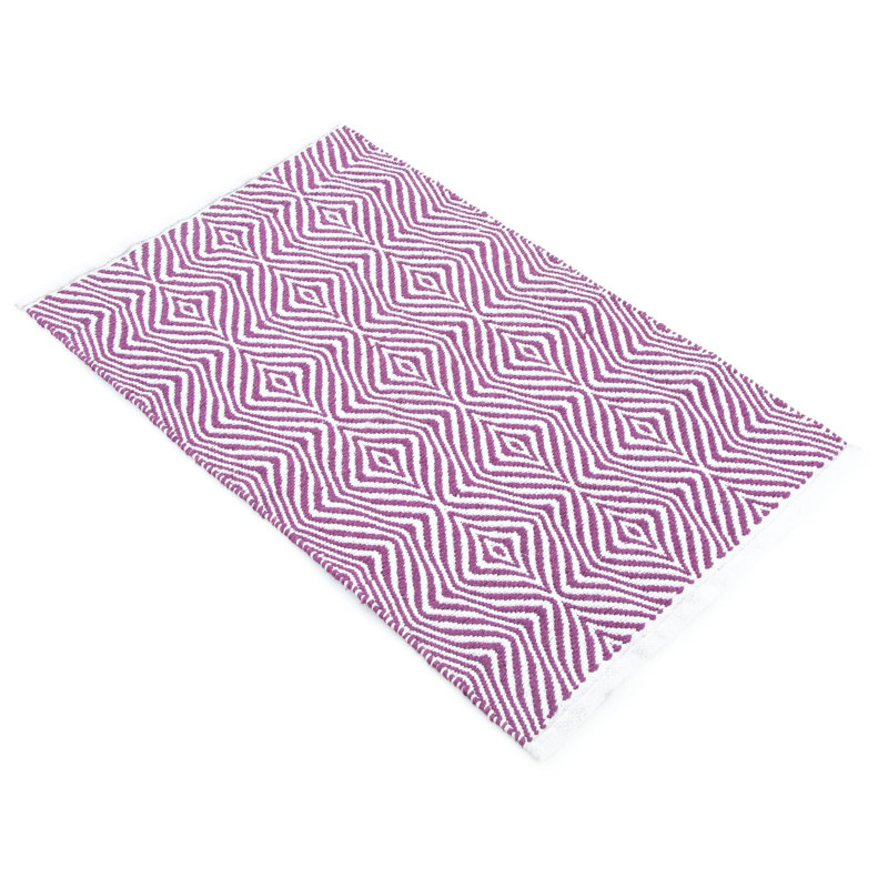 Geometric Wool Hand Woven 60cm X 90cm Area Rug