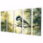 Chickadee Bird In The Autumn Pines II - Art mural oiseau - ensemble d'art mural moderne-663962050