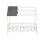 Lit simple en bois avec clôture-1820504814