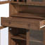 Armoire de bar 70 po de hauteur avec tablette réglable et 5 crochets-1394422865