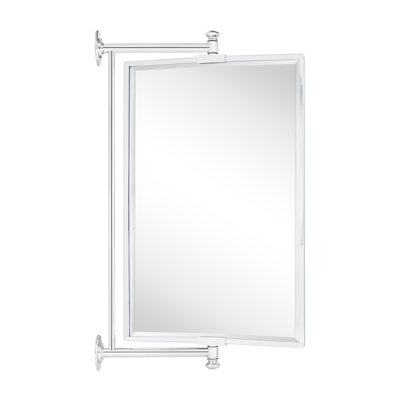 Corrente Pivot-N-View Squared Cornered Rectangle Mirror for Window Bathroom Vanity
