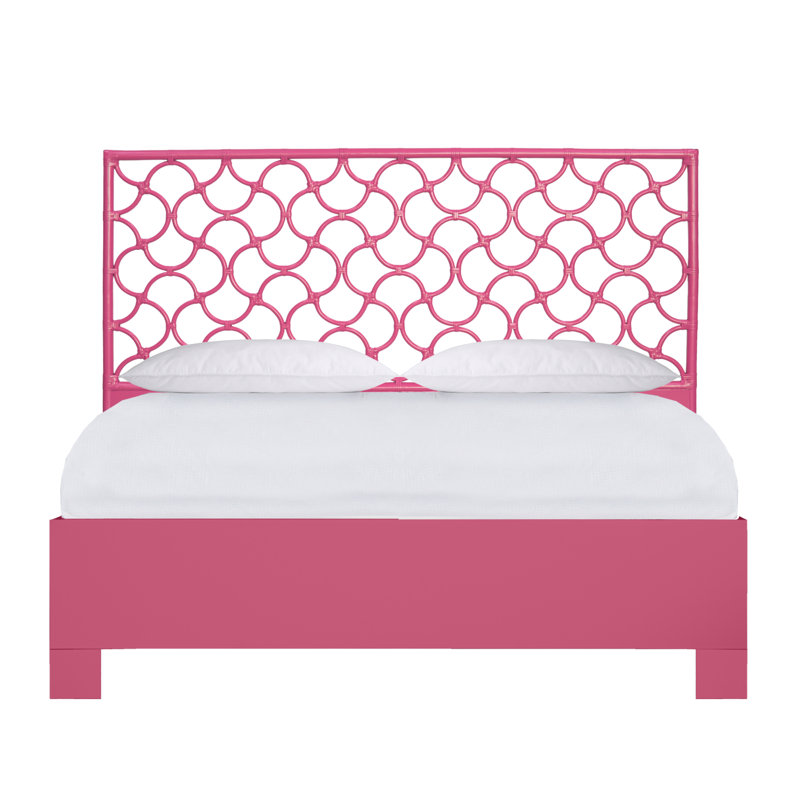 Mar Collection Bed, King, Hot Pink