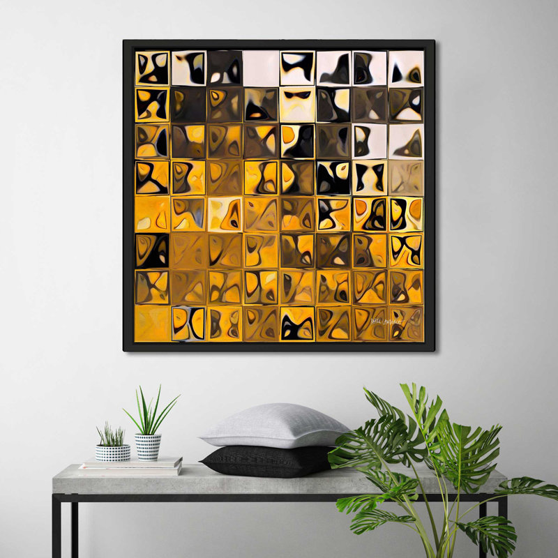 «Psalm 18: 2 My Rock And My Fortress» par Mark Lawrence - reproduction, Cadre flottant noir, H 21,5 po x l 21,5 po x P 2 po