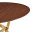 Round Dining Table, Small Round Kitchen Table With Metal Legs, Suitable For 2 To 4 People, Modern Dining Room Table-1470605362