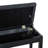 Black Keyboard Bench With Faux Leather Cushion And Solid Wooden Frame For Duets Duet Chair Padding - Version