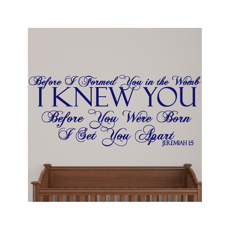 Text & Numbers Non-Wall Damaging Wall Decal, Navy