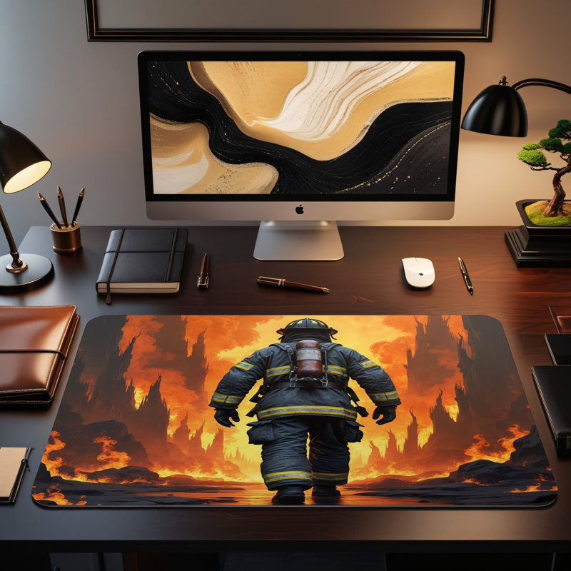 Polyester Desk Pad, 14.4x12.1