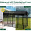 Clôture de cage 71 po / 54 po en métal pour chenil avec toit résistant aux rayons UV-98080745